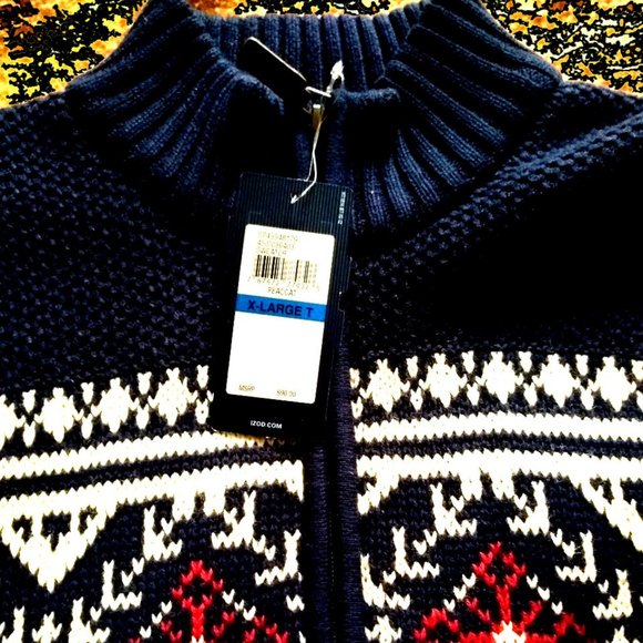 New Men's Izod Sweater XLT